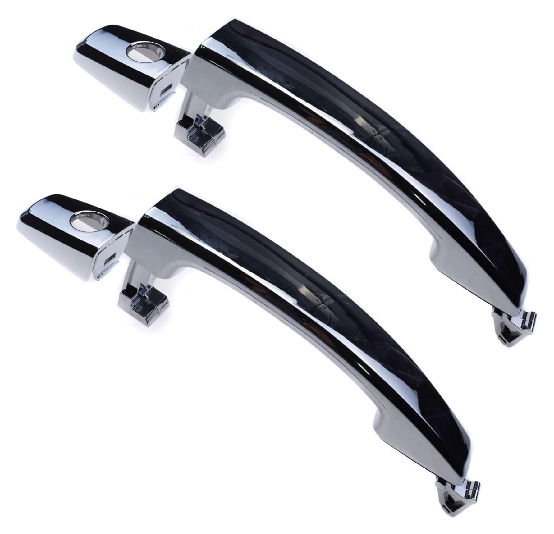 Qwqthgs Front Pair 2 Holes Car Exterior Door Handle Cap For Captiva For Sport For Aveo For Saturn For Vue Chrome Exterior Door Handle 96468266 96468306(Front Pair 2 Holes)