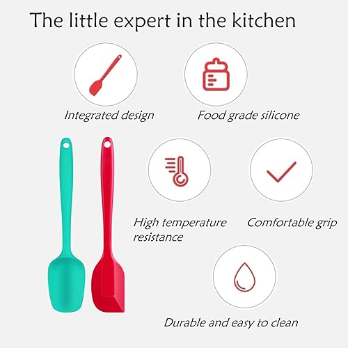 Miniatura 5 de Oudizz Mixer Mover - Alfombrillas deslizantes para ayuda de cocina, batidora de pie con 2 espátulas de silicona para pastelería, alfombrilla