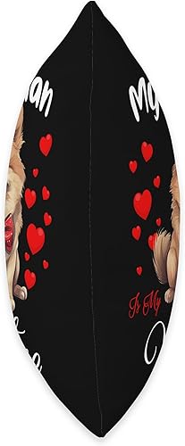 Miniatura 2 de Furry Valentine Wear My Pomeranian Dog Lover - Almohada para el día de San Valentín, 18 x 18 pulgadas, multicolor