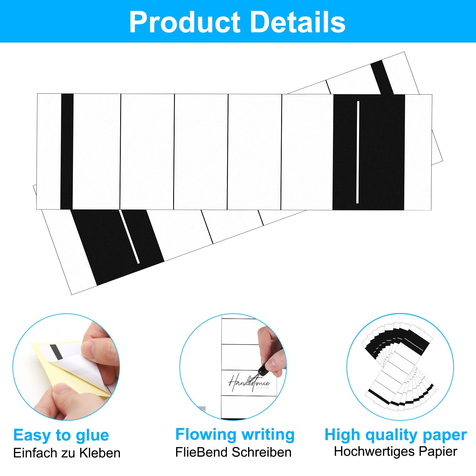 Pack Of 50 Folder Spine Labels, Self-Adhesive, Wide 3.6 X 19 Cm For 5 - View #11