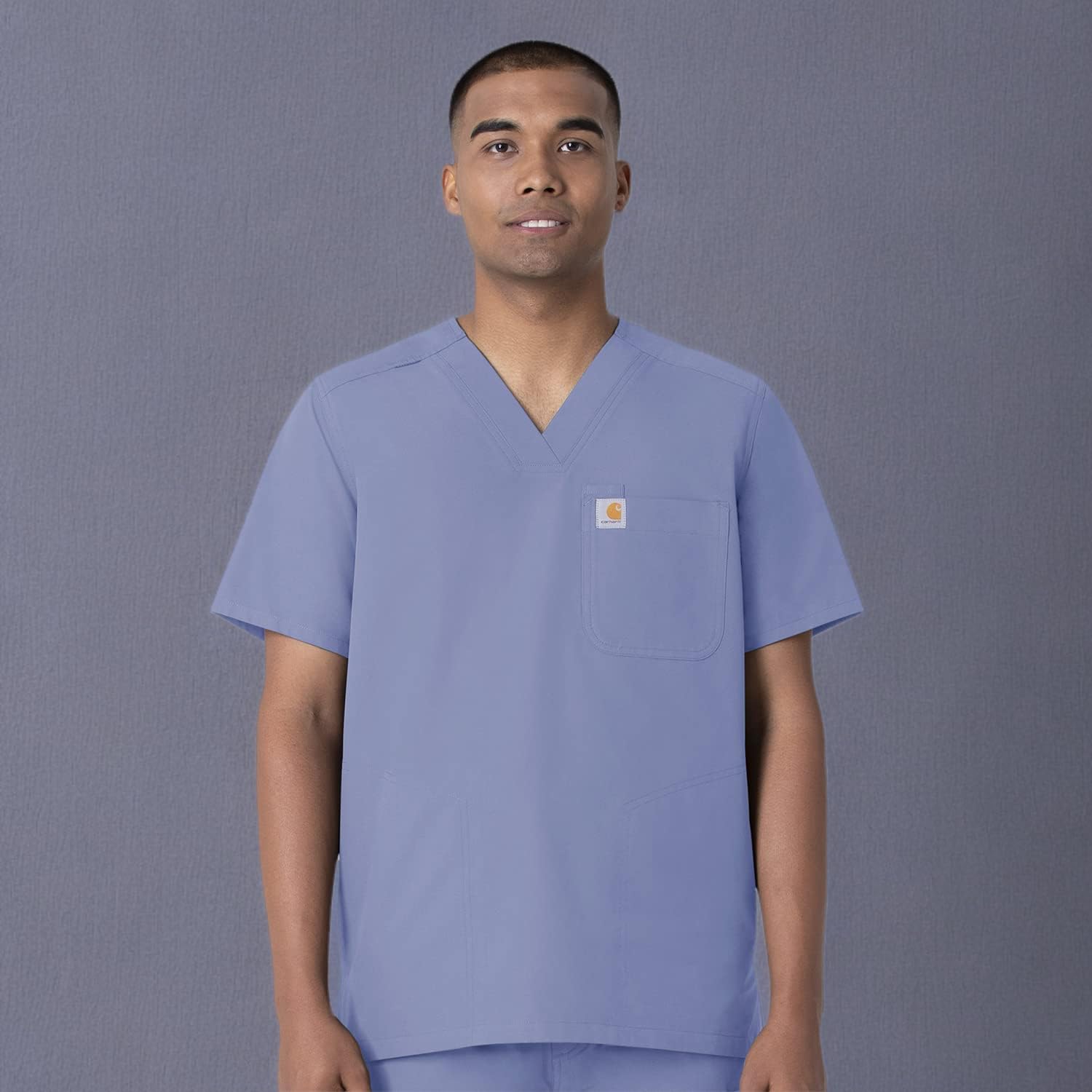 Carhartt Scrubs C15106 Force Herren-Top mit Brusttasche, Moderne Passform