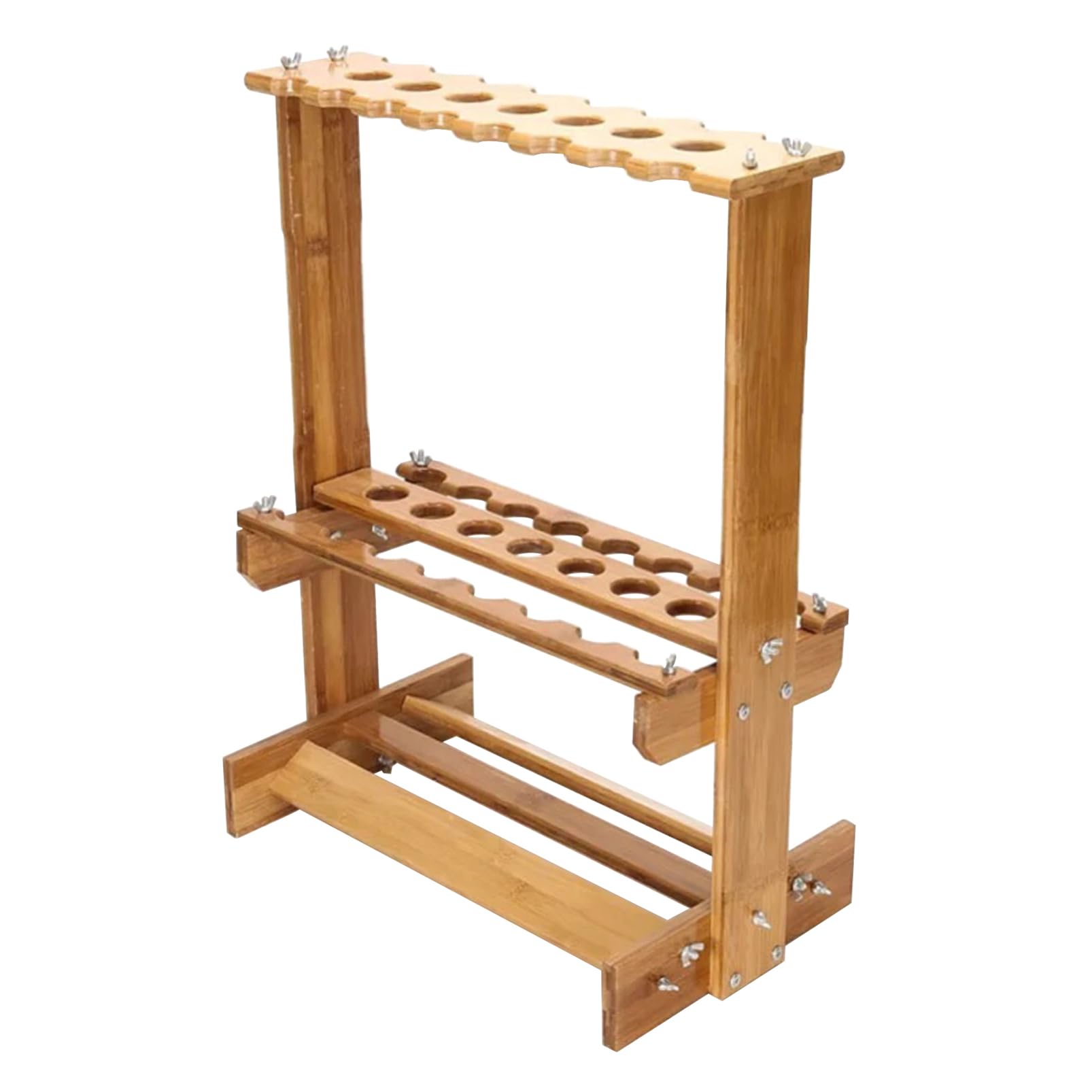 Espositore da Pavimento Supporto per Spada per Arti Marziali, Ampio Rastrelliera Verticale per Spade Katana, Rastrelliera per Flauto in Legno Flauto Canna da Pesca