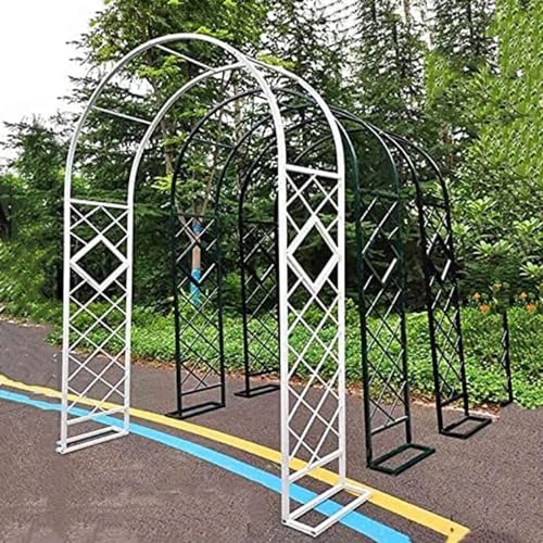 Arche de jardin galvanisée robuste pour plantes grimpantes - Résistante aux intempéries et autonome - Largeurs de 180 à 280 cm - Parfait pour treillis de...