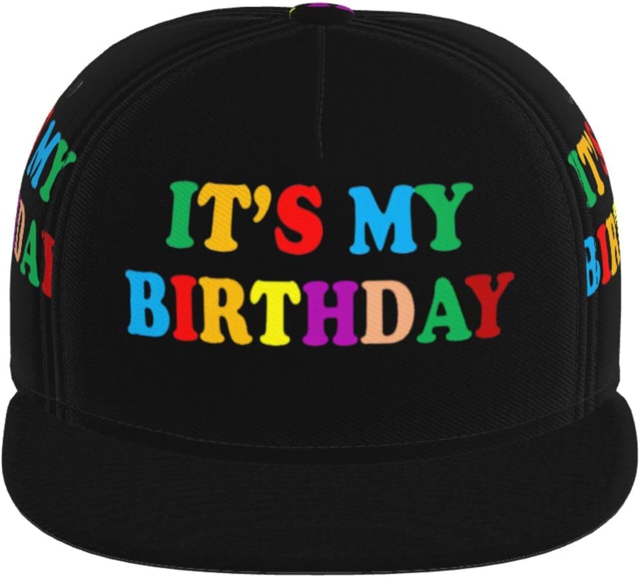 Happy Birthday Snapback Hat for Men and Women, Flat-Brimmed Hat, Adjustable Hip Hop Baseball Cap for Birthday Party - Image 2