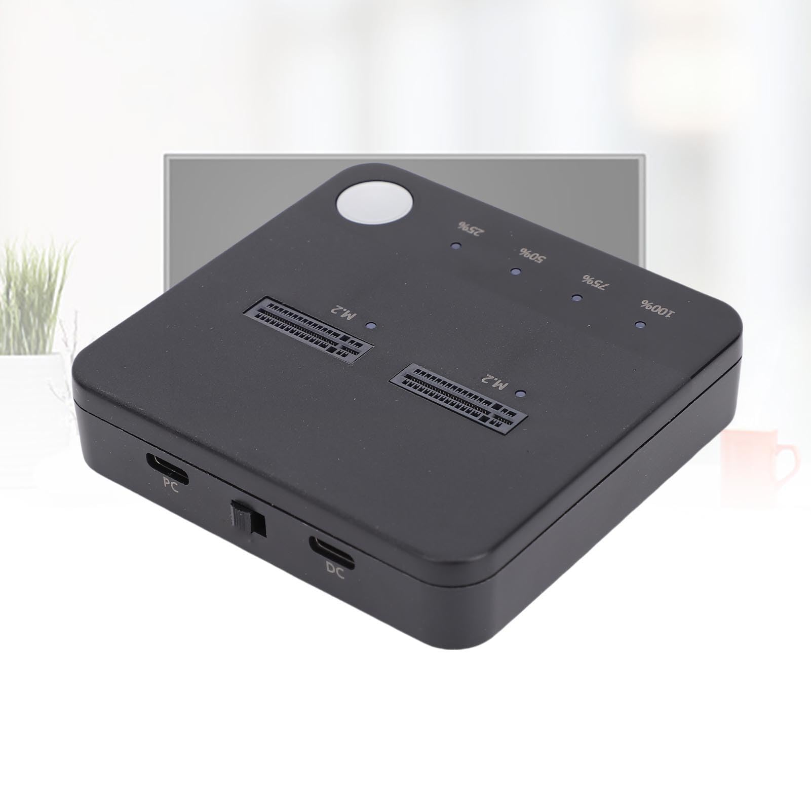 CCYLEZ Stacja Dokująca M.2 NVMe, 20 Gb/s, Dwuzatokowy Kloner, do