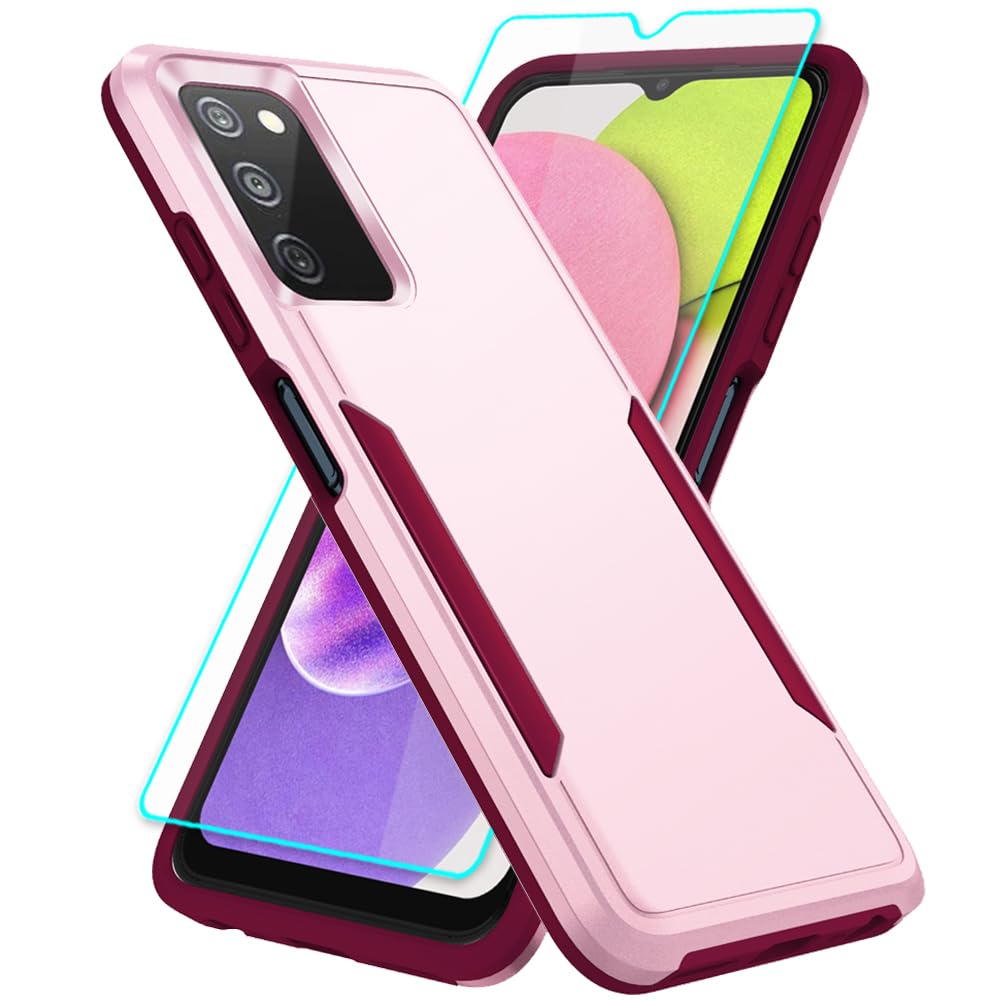 Coque Samsung A03S cassé évitée grâce à la protection antichoc rose - 7