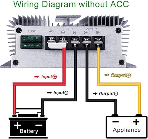 Miniatura 6 de Cllena Convertidor DC 40V-90V a 13.8V Convertidor Regulador de Voltaje Reductor 48V 60V 72V Paso abajo a 13.8V 20A 276W Convertidor Impermeable Buck
