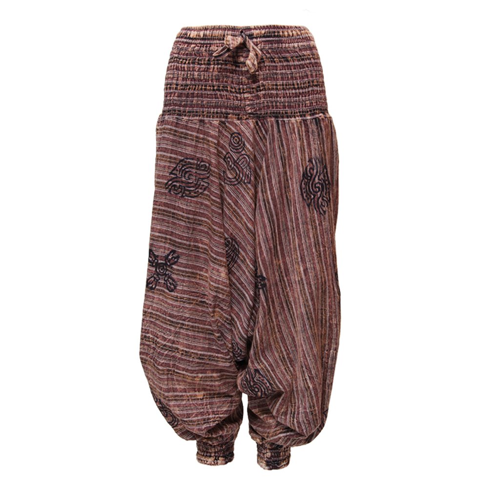 The Hippy Clothing Co. Hippie Harem Pants - Drop Crotch (Unisex) Coffee