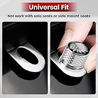 Vista 6 de Tornillo de acero inoxidable moleteado para asiento de guardabarros, rosca de 1/4 pulgadas - 20 para Harley Davidson 1996-2020, esqueleto de dedo