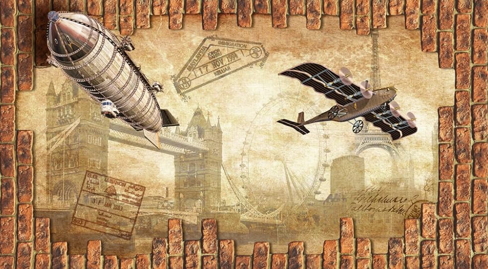 Papier Peint Intissé Premium Grand Format Poster Mural Rétro Résistant 450x315