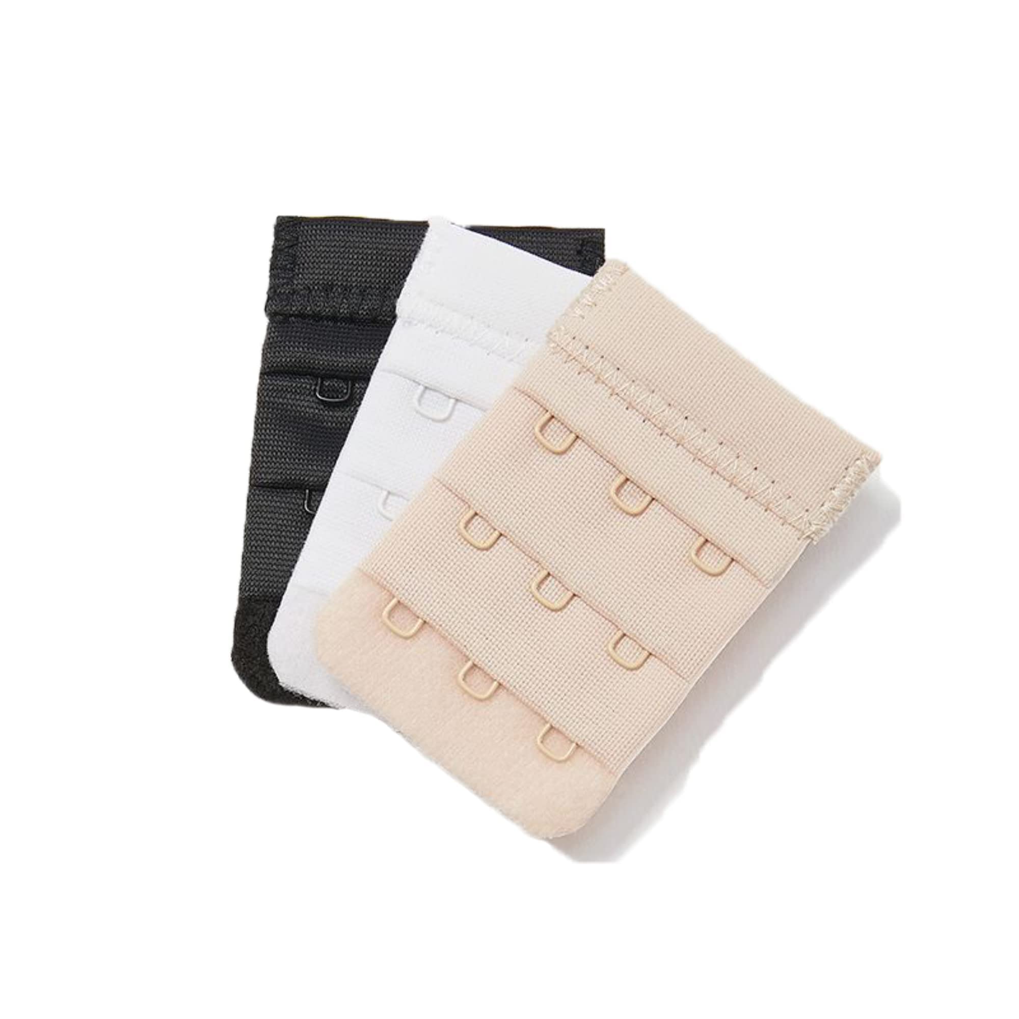 lozora Women's 3-Hook | Bra Extender | White, Black, Beige (Pack of 3) (LZ-008)-picture-24