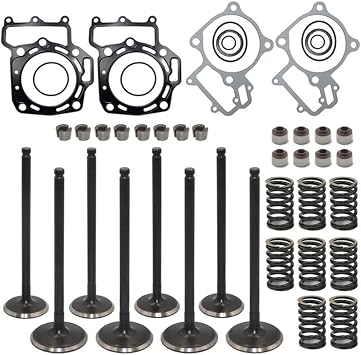 Engine Intake Exhaust Valve Gasket Kit Compatible with Kawasaki Brute Force 750 2005-2022 TERYX 750 2008-2013