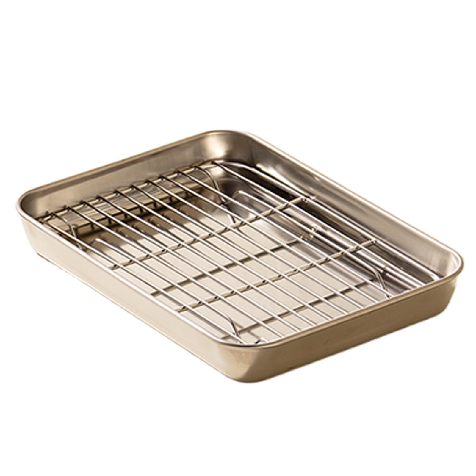 Bac à égoutter sous l'évier et plaque de cuisson inox 32x25cm