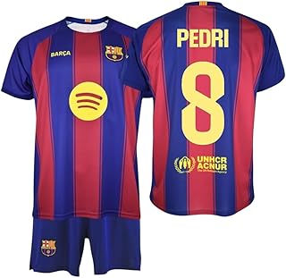 FC Barcelona KIT Infantil 8 PEDRI 1ª Equipación 25/26 Réplica Oficial – Conjunto Niño con Camiseta y Pantalón Blaugrana