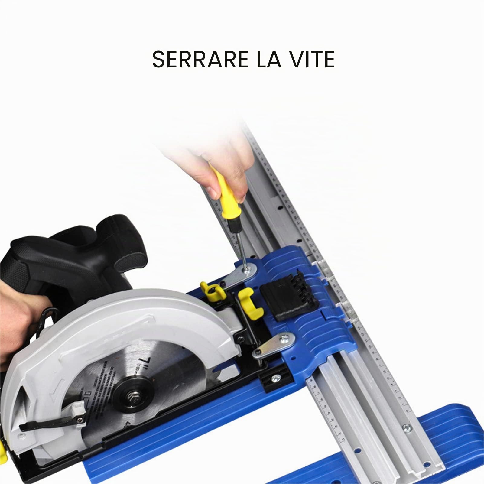 Binario di Guida per Circolare in Lega di Alluminio, Binario per Circolare Multifunzionale Binario di Guida Per Taglio Per La Lavorazione del Legno, Scala Precisa e Design di Bloccaggio per Falegname