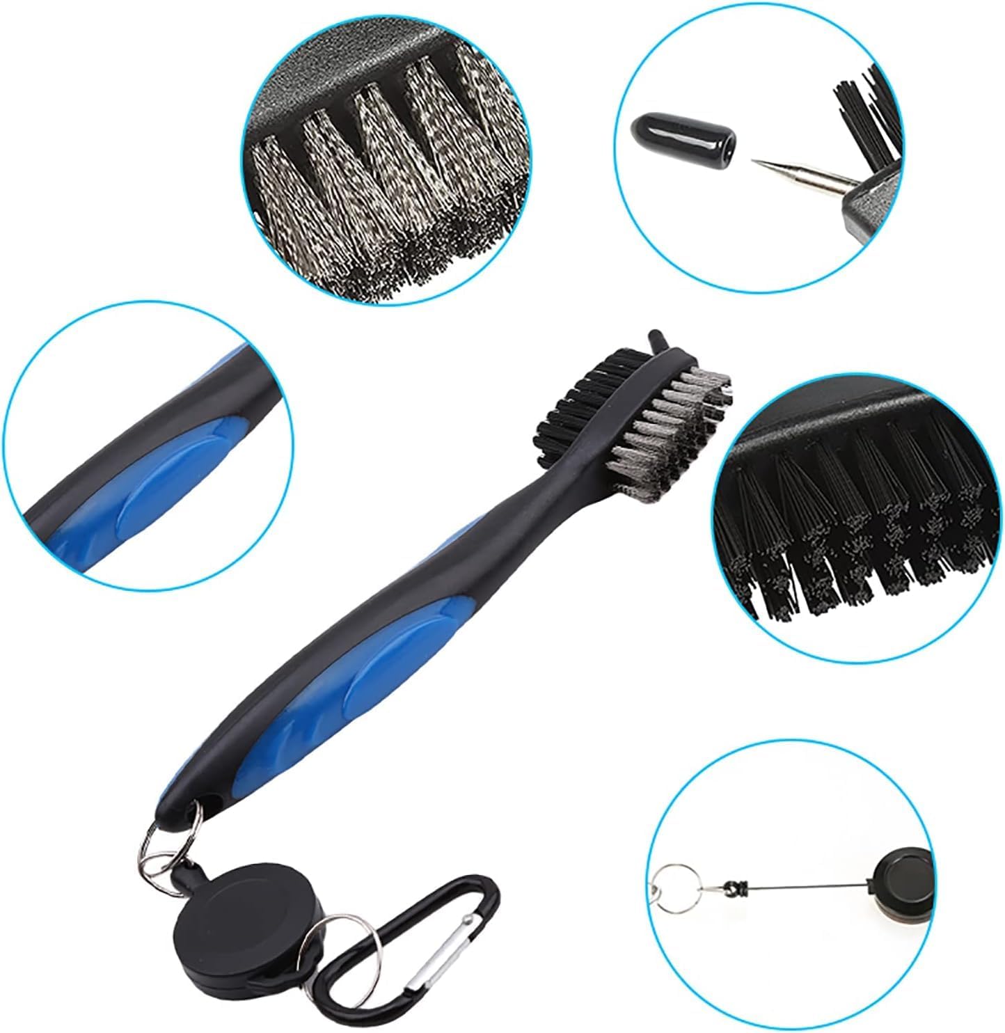 11 Pcs Golf Accessories Kit, Include Golf Ball Bag with Hook Tees Towel Cleaner Brush Ball Marker Divot Tool Score Counter - Image 6