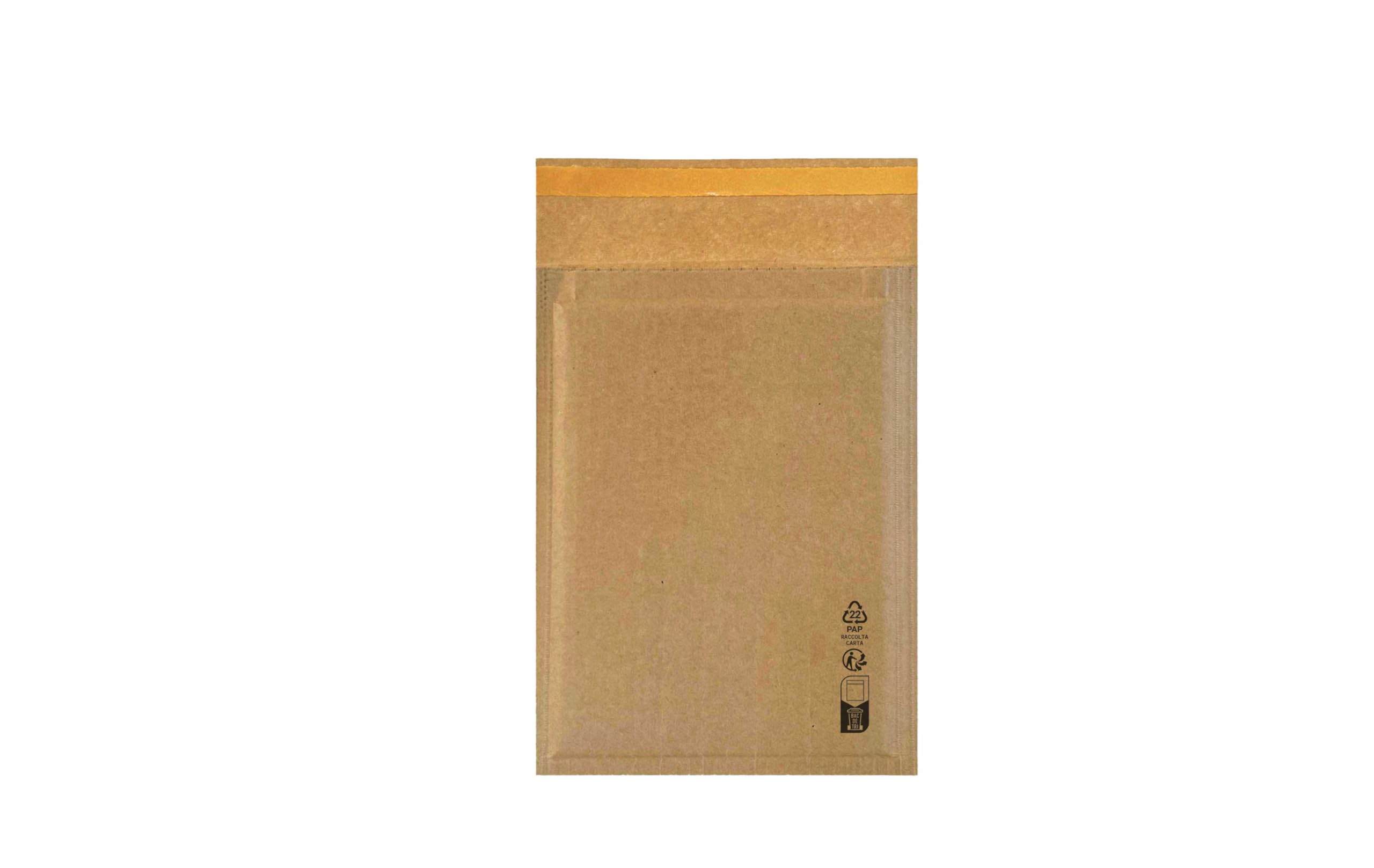 Carte Dozio - Buste imbottite Wavebag ecologiche in carta per spedizioni - only paper - massima sicurezza - Formato interno 350x470 mm - 100 pezzi in ogni confezione