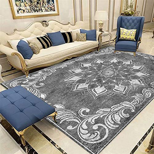 QWEASDZX Alfombra Moderna Peludo Baño De Los Niños Sala De Estar En El Hogar Alfombra De Poliéster Esponjosa Alfombra De Decoración del Dormitorio 120x180cm