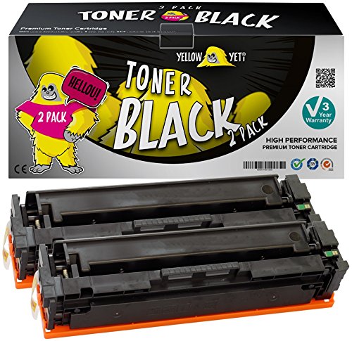 Yellow Yeti 201X CF400X Negro 2800 páginas 2X Cartucho de Tóner Compatible para HP Color Laserjet Pro MFP M277dw M277n M274n M252dw M252n [3 años de garantía]