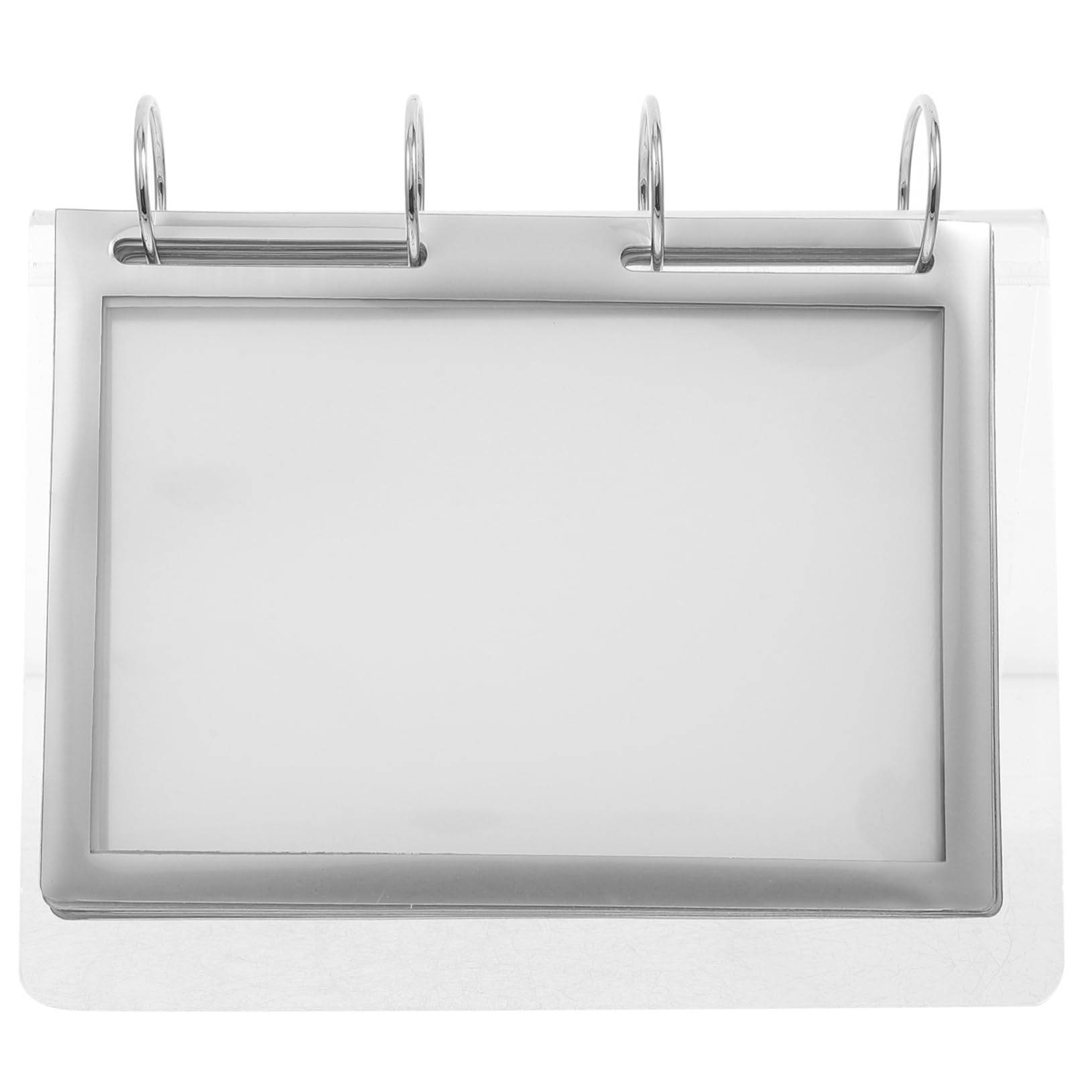 SEWACC 4piezas Soporte De Exhibición De Menú Transparente Base Estable Para Restaurantes y Eventos Portacarteles Para Menús Recepciones y Ferias Comerciales