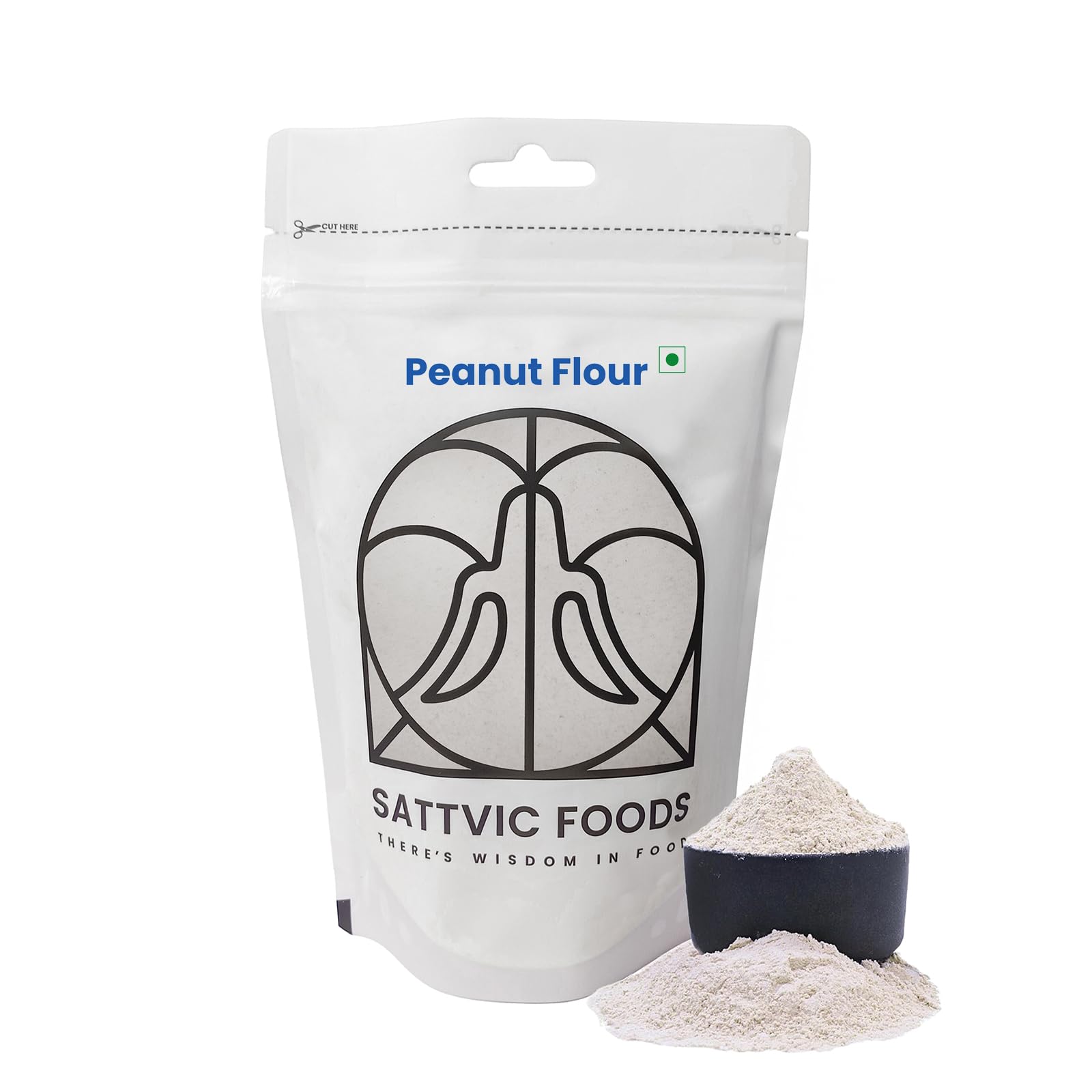 Sattvic Foods Defatted Peanut Flour (900g) | Plant-Based Vegan Flour, High Protein Content, Gluten Free, Keto-friendly & Nutrient Packed | Add to Smoothies, Protein bars, Baked Goods-picture-28