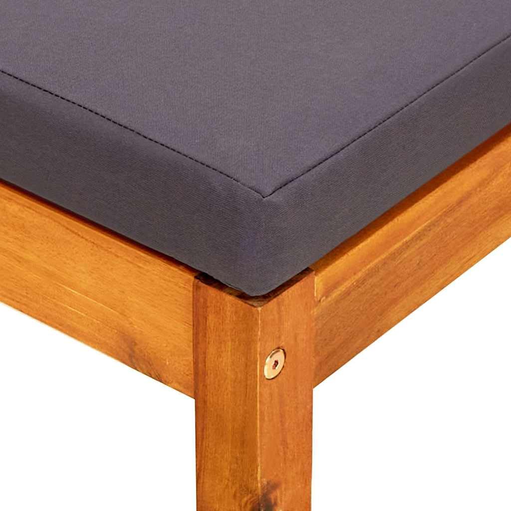 Taboret ogrodowy 2 szt. lite drewno akacjowe