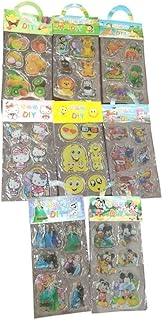Cartoon Jelly Stickers Adhesive Sticker Cute Color pegatinas For DIY Diary Decorative Scrapbooking Supplies - Assorted Shapes (1 Sheet)
