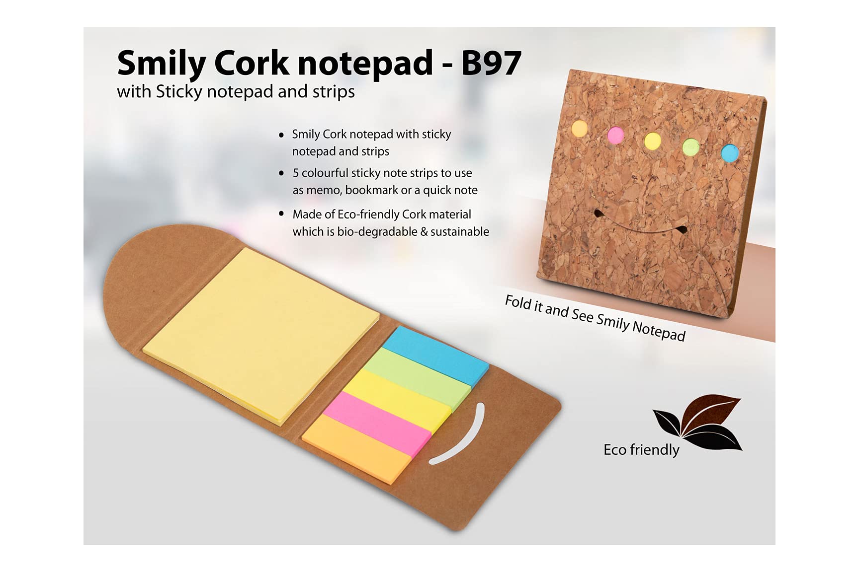 AccuPrints Pocket Size Sticky Note Pad | Pack of 2 | Page Mark Binder | Memo Pad