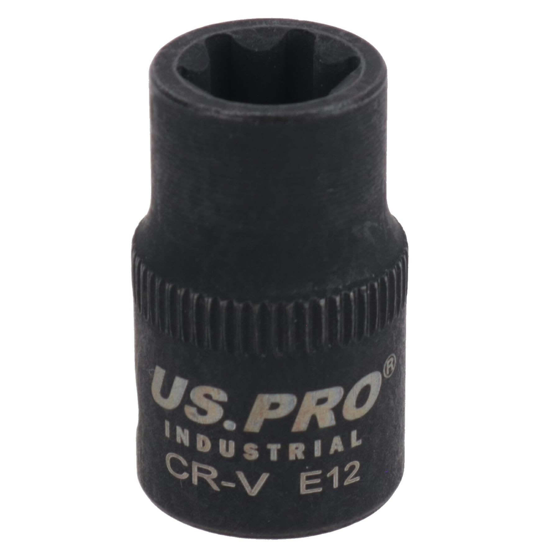 Ab Tools Women's E12 Impacted Impact Torx Star E Socket 3/8In Drive Shallow