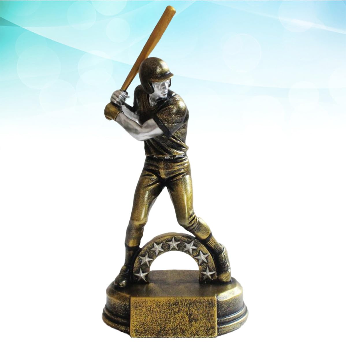 Veemoon Adorno de Resina de Jugador de Béisbol Creativo para Dormitorio