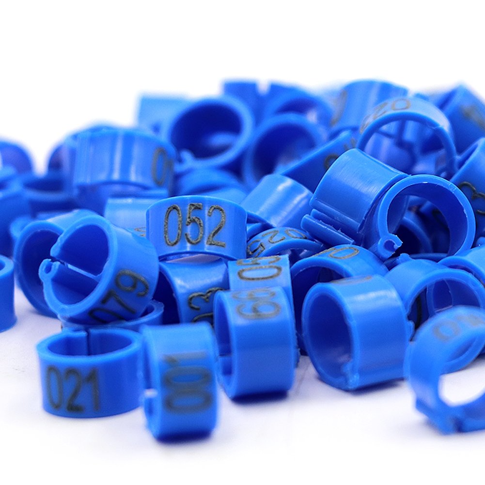 100 Anelli Numerati Per Zampe Pollame - Clip 8mm Per Galline, Anatre, Piccioni E Uccelli - Foto 13