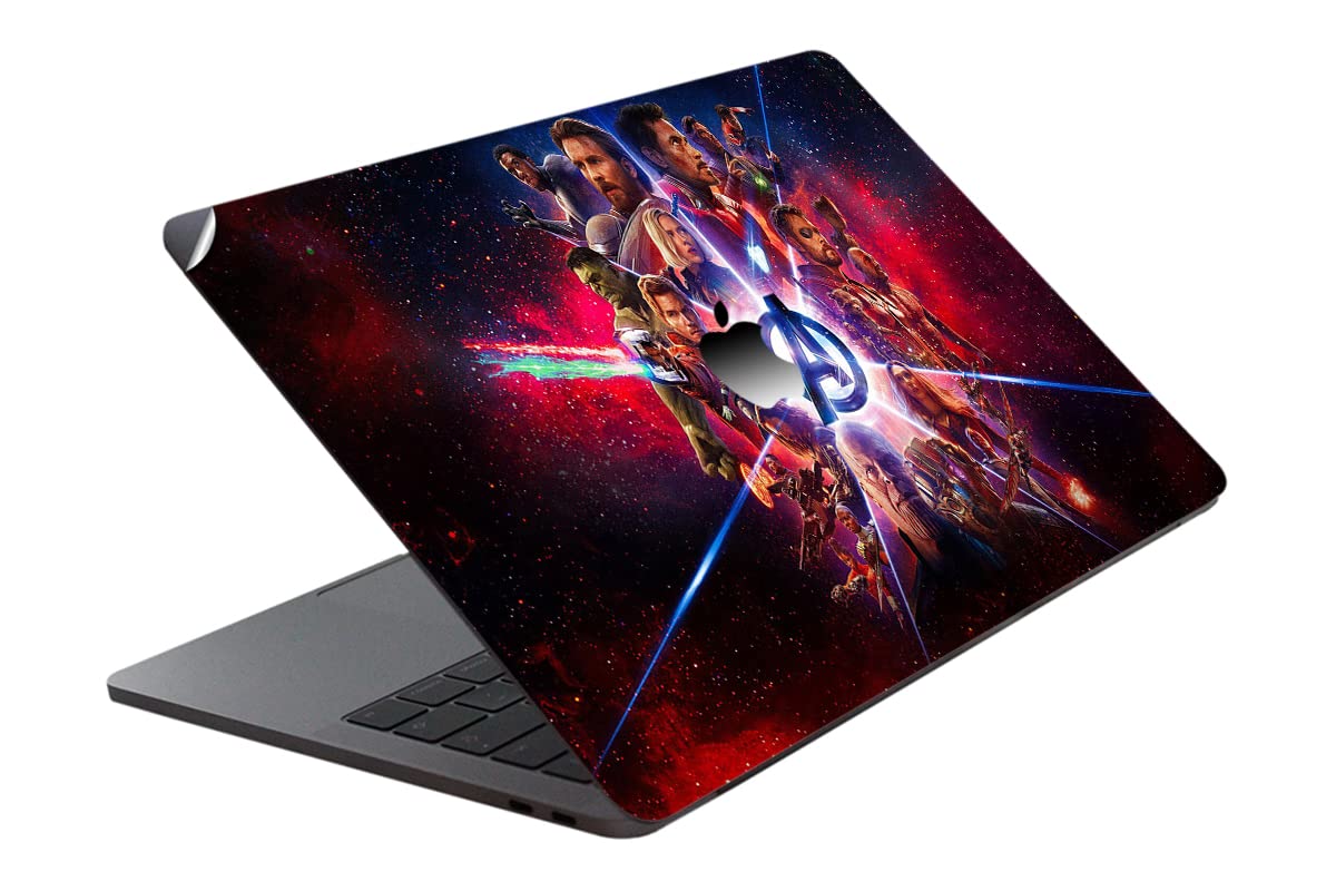 GADGETS WRAP Printed Vinyl Top Only Skin Sticker Decal for Apple MacBook TouchBar 13 Inch - Avengers Infinity war in spce