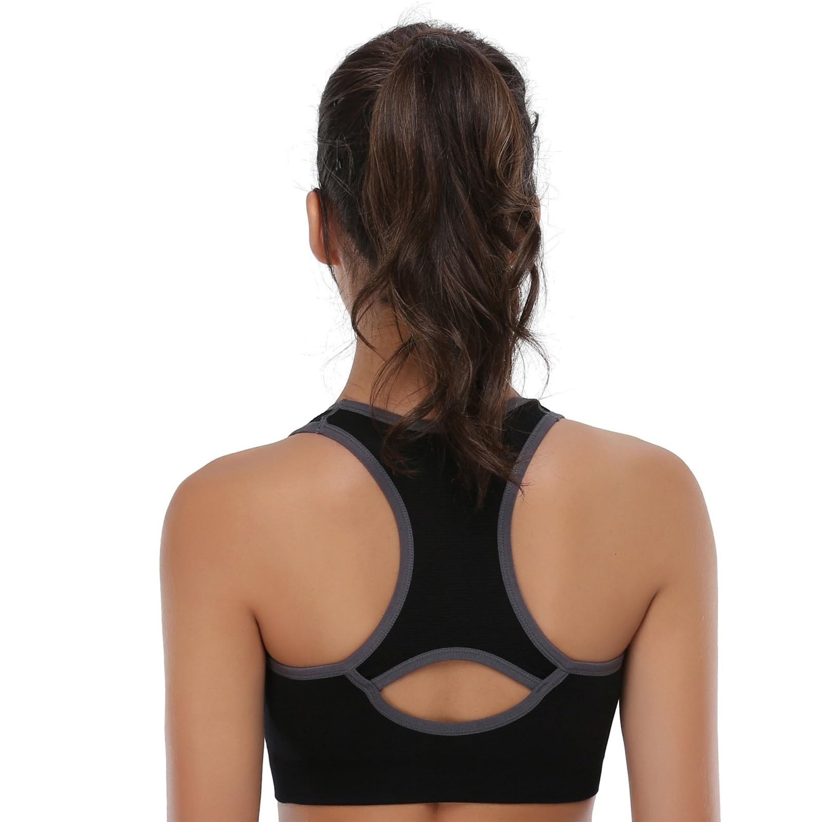Biustonosz Sportowy Fitness Damski Bezszwowy Biustonosz Sportowy Typu Racerback Wspierający Jogę I Biustonosz Do Biegania Stanik Sportowy Damski