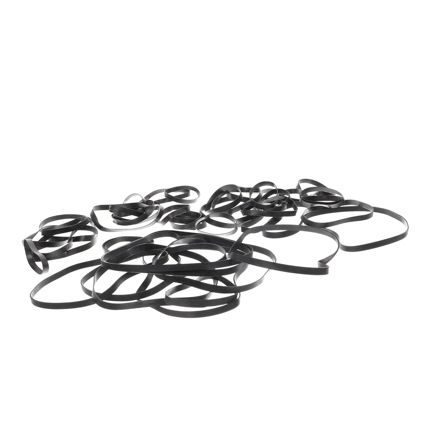 50 Pezzi Cinghie Nere in Gomma per Riparazione Registratori Cassette, Resistenti All'usura e Ripristino Velocità per Lettore Cassette e Dvd