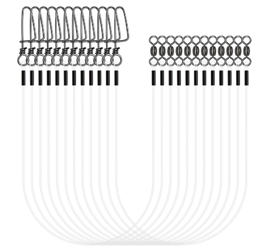 Set de 20 líderes de fluorocarbono para pesca miniatura 2
