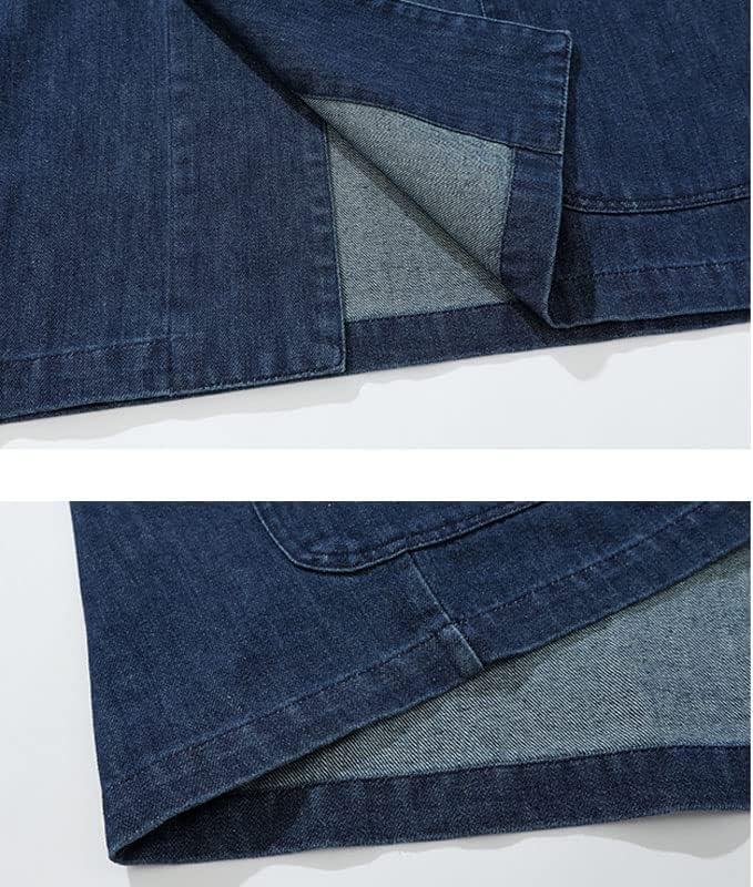 Men Japan Korean Streetwear Casual Denim Hooded Jacket Overcoat Spring Autumn Cityboy Women Jeans Coat