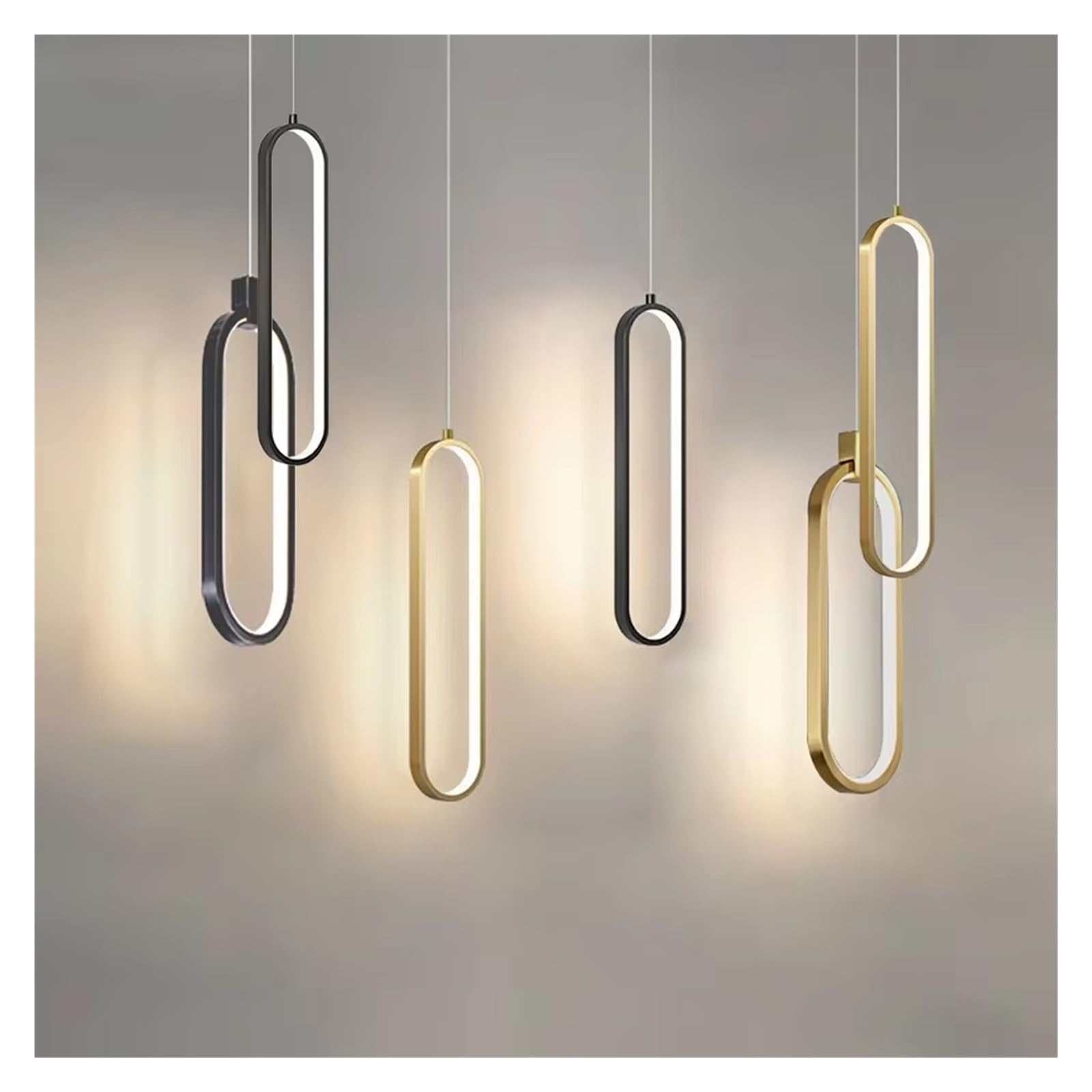 Genérico Lámpara Colgante Minimalista For Decoración De Bar De Hotel, Lámpara Colgante Nórdica De Aluminio For Isla De Cocina, Bar, Candelabro, Cafetería