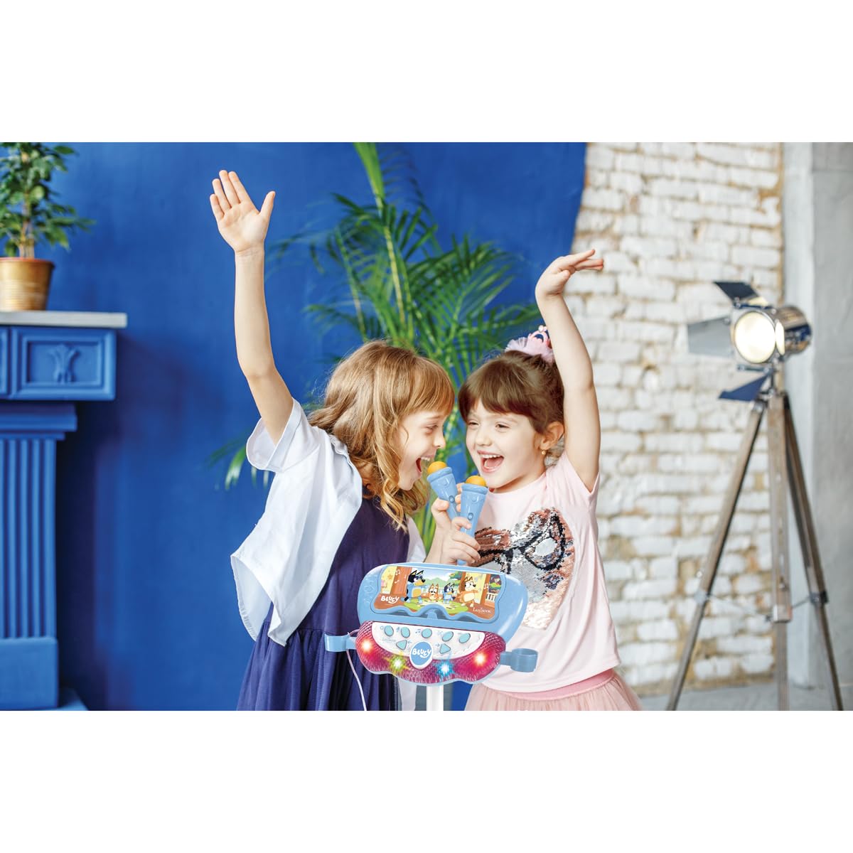LEXIBOOK, Bluey, Standing Light-Up Speaker for Children Musical Game, Adjustable Height, Light Effects - Image 4
