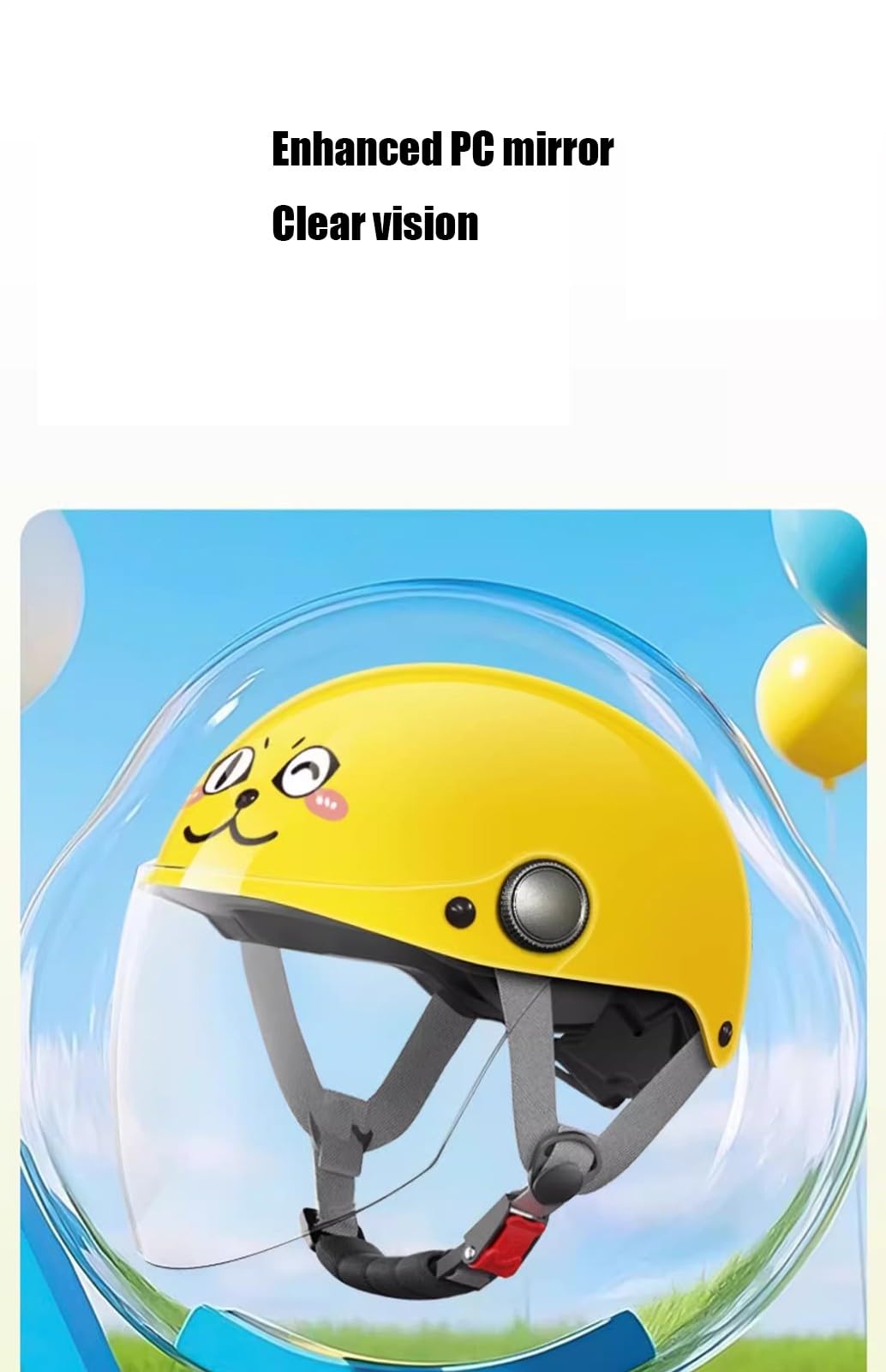 Cascos De Motocicleta para Niños con Dibujos Animados Casco Abierto 3/4 Casco Eléctrico De Media Cara con Visera Cascos para Niños Y Niñas Scooters ATV Homologados ECE F,50-58cm