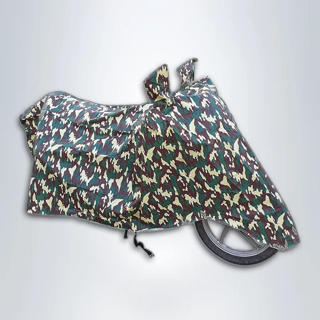 BARBARIKA RE Himalayan 450 Cover Water Resistant/Heavy Duty Water Resistant Body Cover for RE Himalayan 450 Dust & Sun Protection, Washable Fabric with Belt and Buckle