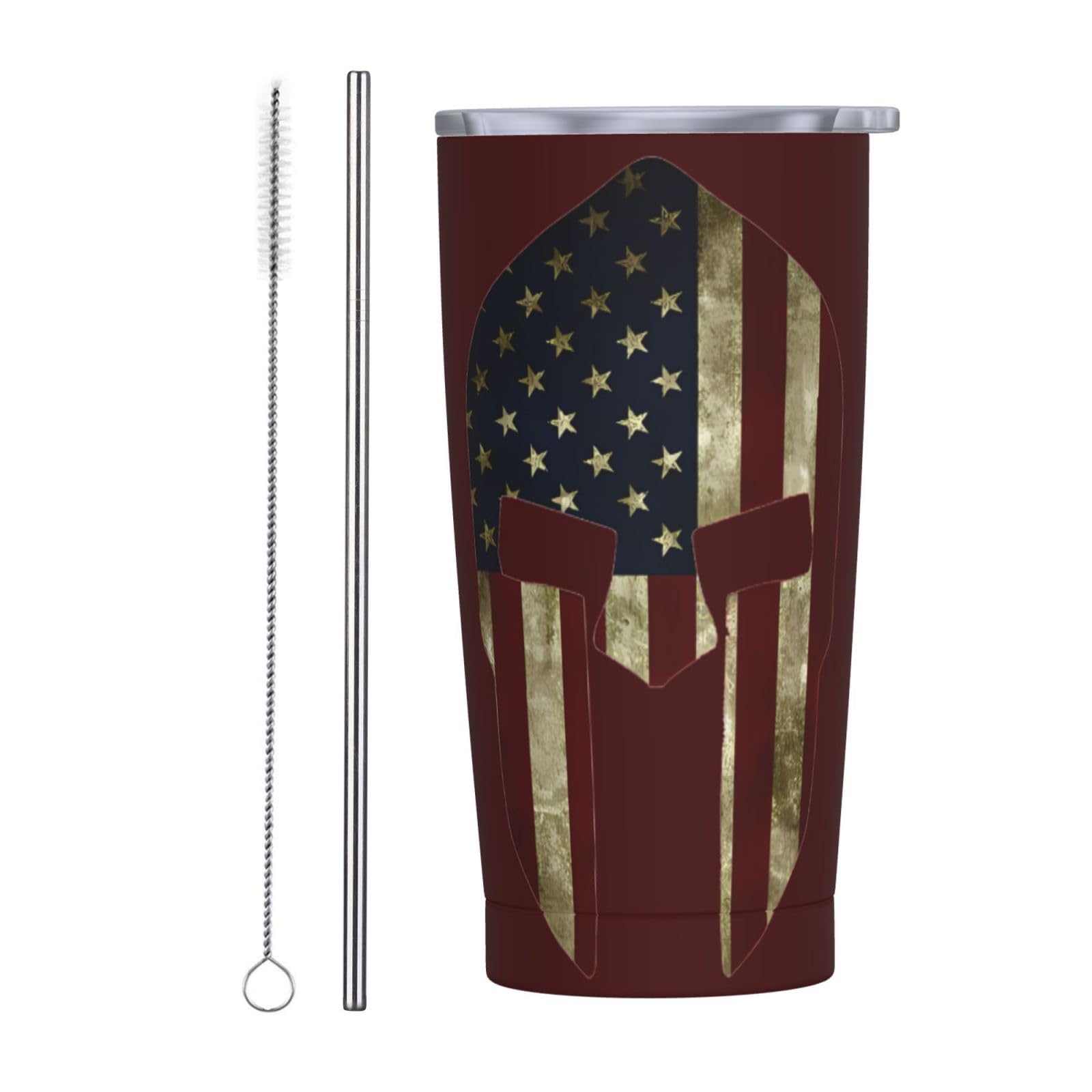 Gobelet de voyage isotherme BONDIJ drapeau américain en acier inoxydable anti-éclaboussure