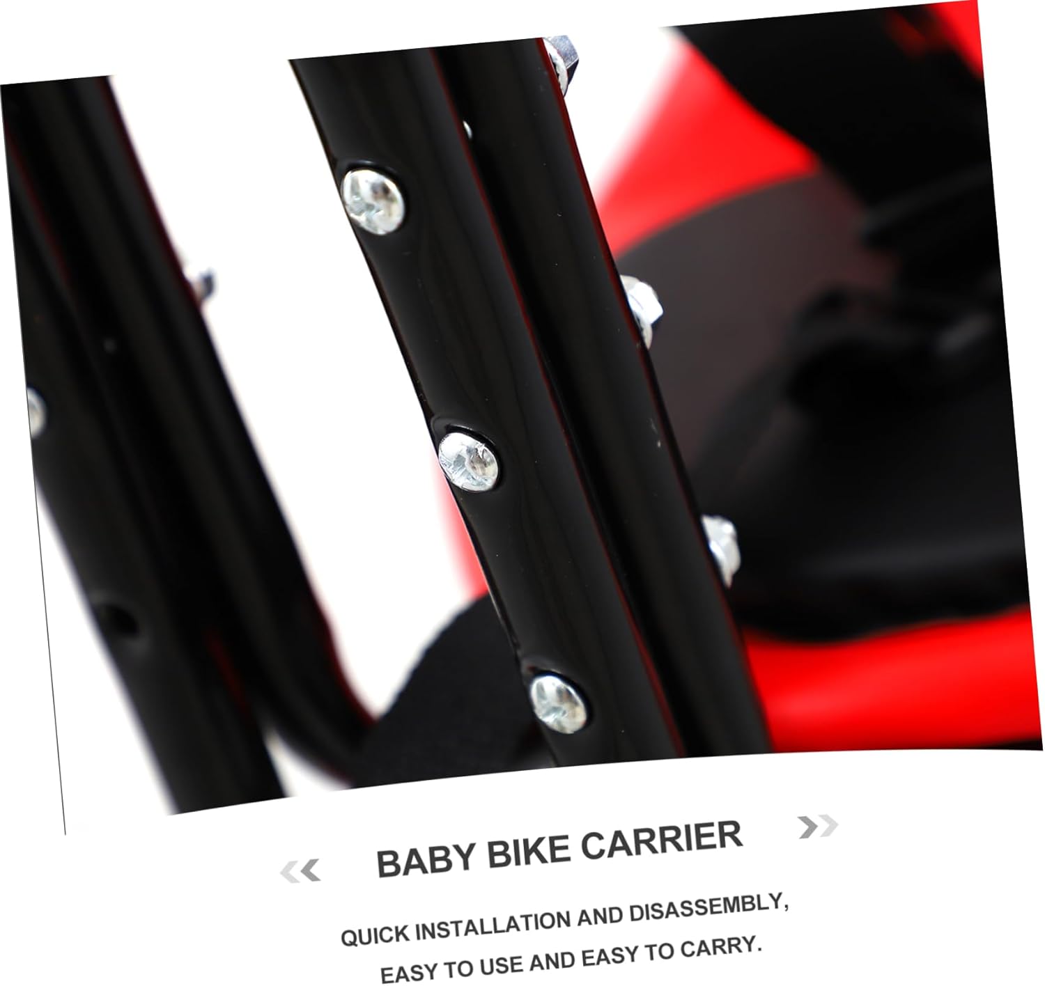 KICHOUSE 1pc Front Mounted Bike Carrier Lightweight and Design for Quick Installation for Mountain and Girl Seat Safety