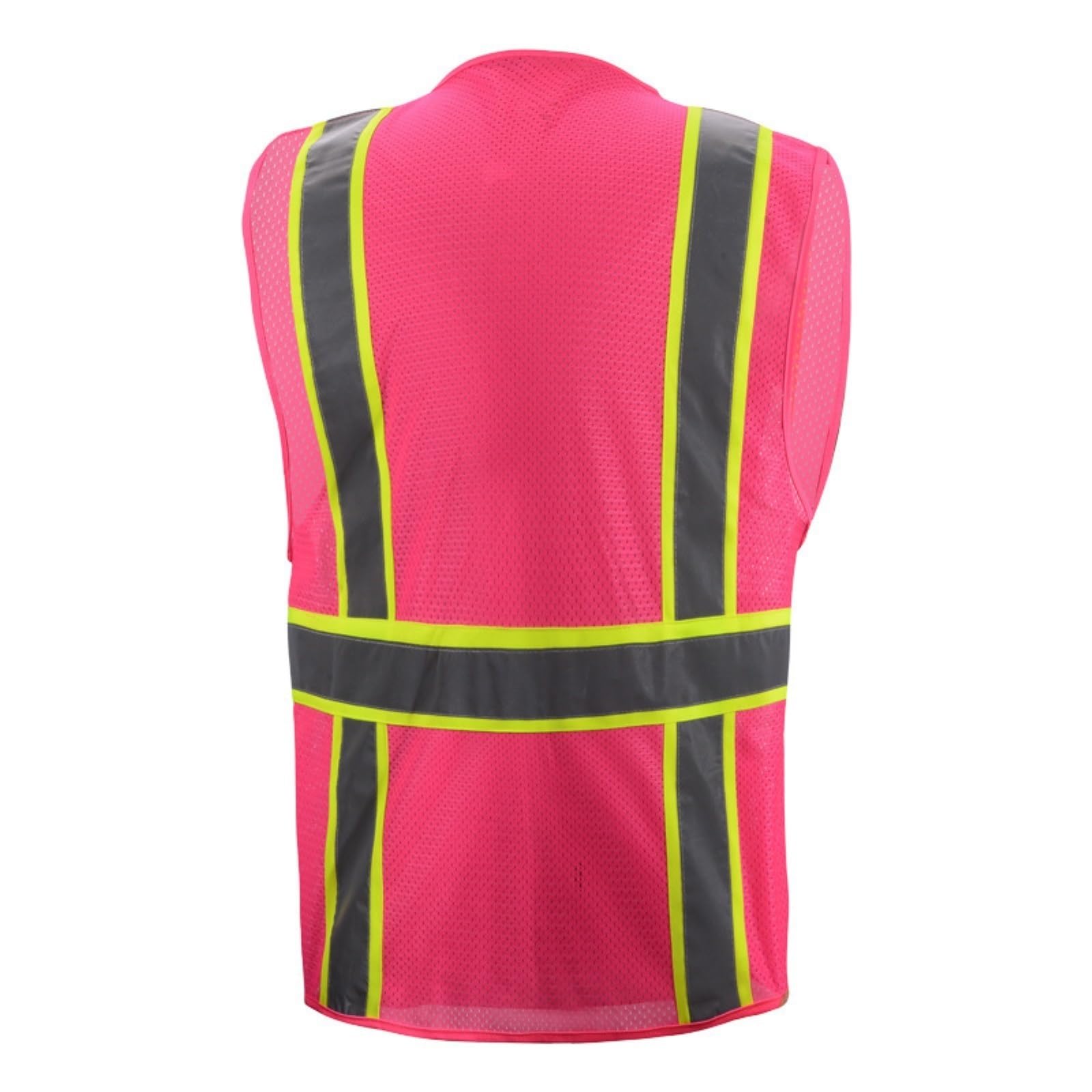 Gilet Réfléchissant Multi-poches For Travaux Extérieurs Et Circulation