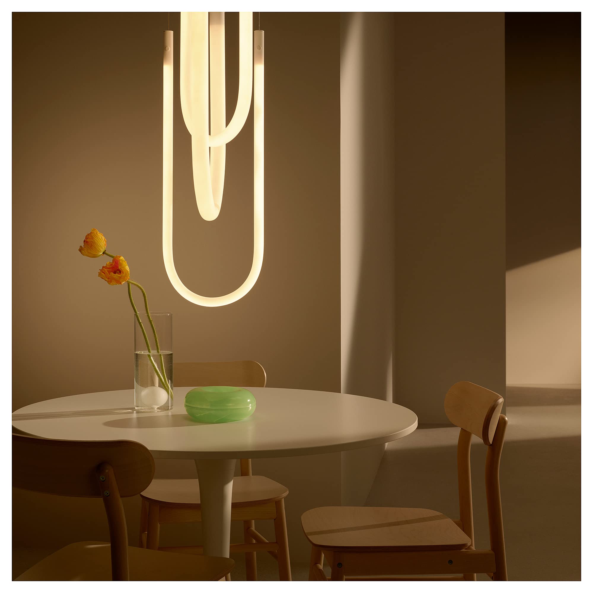 Amazon｜IKEA ドックスタ テーブル 103cm ホワイト/ホワイト｜サイド