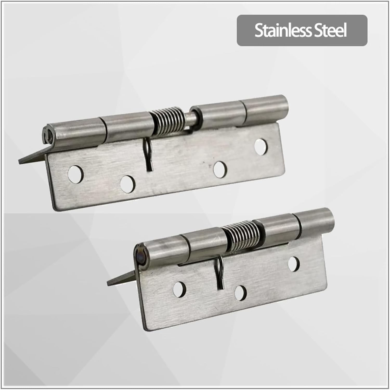 Stainless Steel Spring Door Hinge Industrial Electrical Machinery Equipment Reset Small/Large 1Pcs(Small)