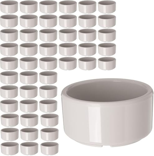 Carlisle FoodService Products 41242 Ramequín de melamina de lados rectos, capacidad de 3 onzas, 3 pulgadas de diámetro x 1-12 pulgadas de altura,