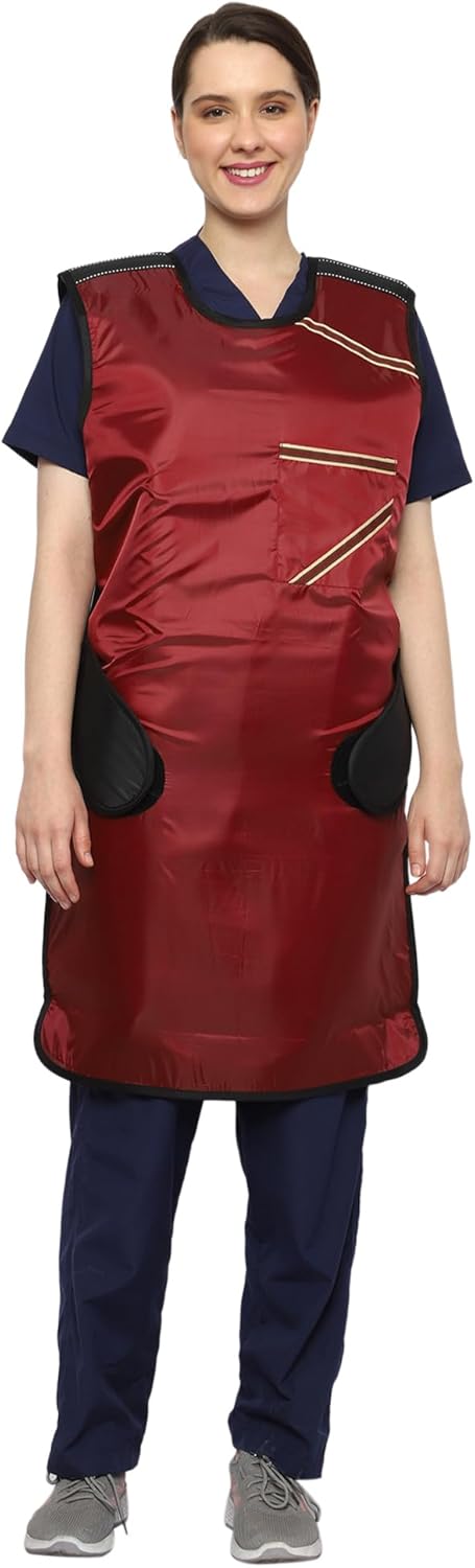 HealthGoodsIn Lead Apron 0.5mm Lead (pb) for Working with X-Ray Machine with Robust Hanger for Hospitals, Labs, Nursing Homes