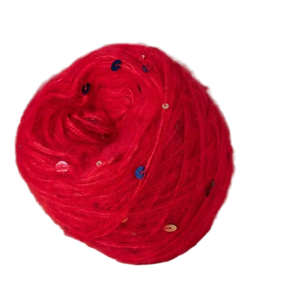Paquete de 4/8 ovillos de lana de mohair suave con purpurina, hilo de fibra natural para tejer suéteres acogedores, caparazones cálidos, prendas hechas a mano (100 g), ideal para manualidades