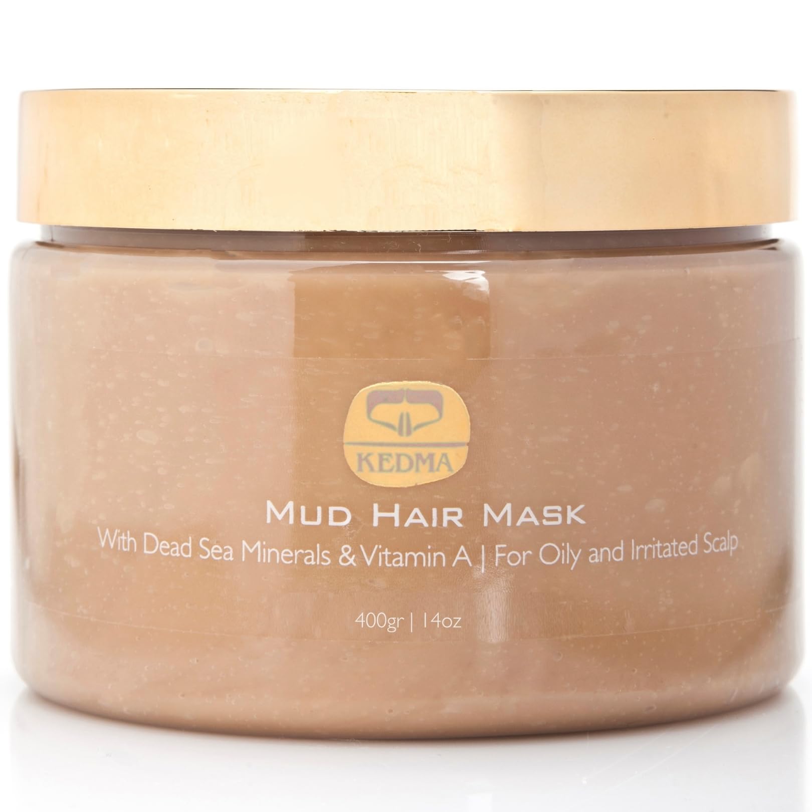 KEDMA - Schwarzes-Schlamm-Haarmaske - Repariert & stärkt - 400g | Schwarzschlamm-Haarmaske pflegt und stärkt geschädigtes oder coloriertes Haar, ohne es zu beschweren.