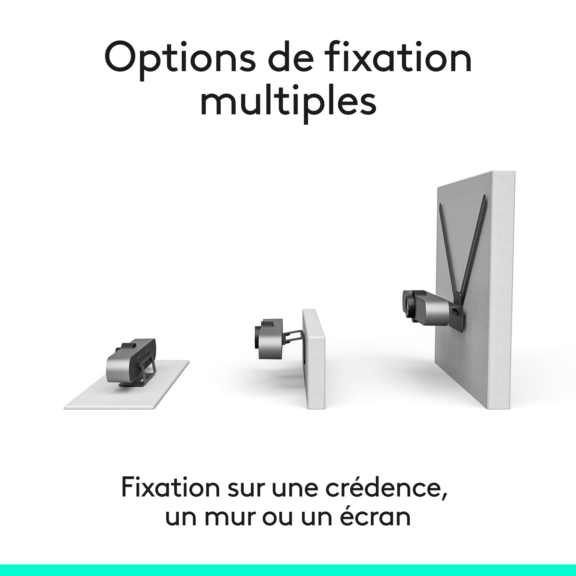 Logitech MeetUp, Système de ConférenceCam, Webcam Visioconférence, Ultra HD 4K/1080p/720p, 3 Microphones/Haut-Parleur Personnalisables, Champ de Vision Etendu 120°, PC/Mac/Portable/Macbook/Tablette